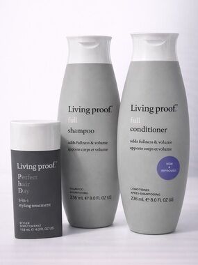 Living Proof Set: 5-in-1 Styling Treatment 4oz + Full Shampoo + Conditioner 8oz